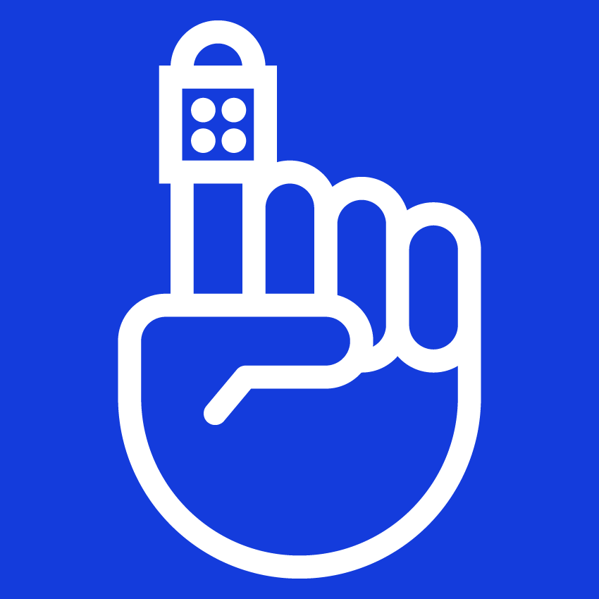 Icon Finger mit Pflaster
