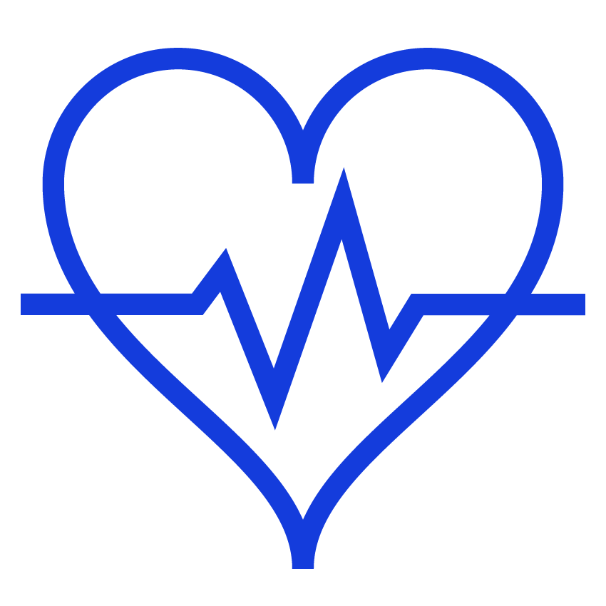 Icon Herz mit Herzschlaglinie